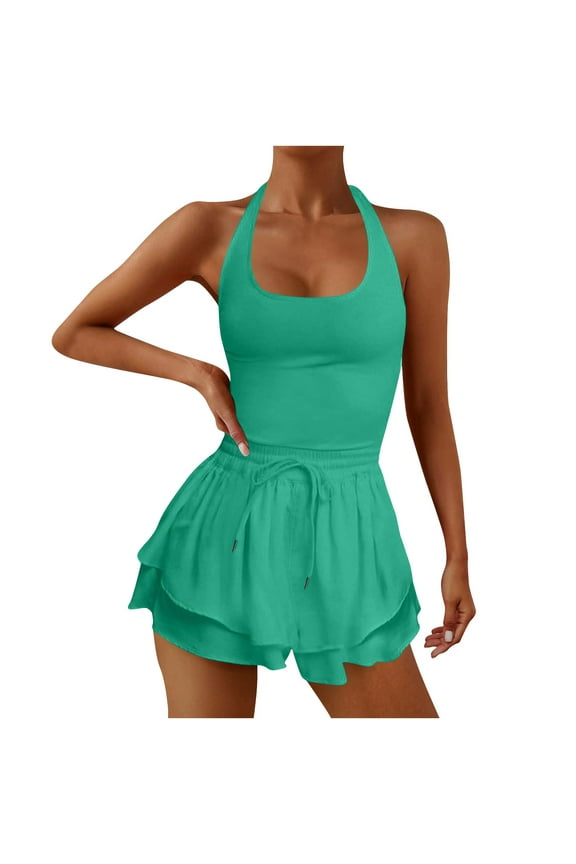 Women's Workout Tennis Romper Running Short Athletic Jumpsuits Casual Summer Outfits Gym Yoga Clothes