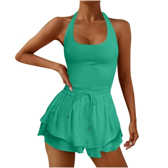 BLVB Women's Workout Tennis Romper Running Short Athletic Jumpsuits Casual Summer Outfits Gym Yoga Clothes