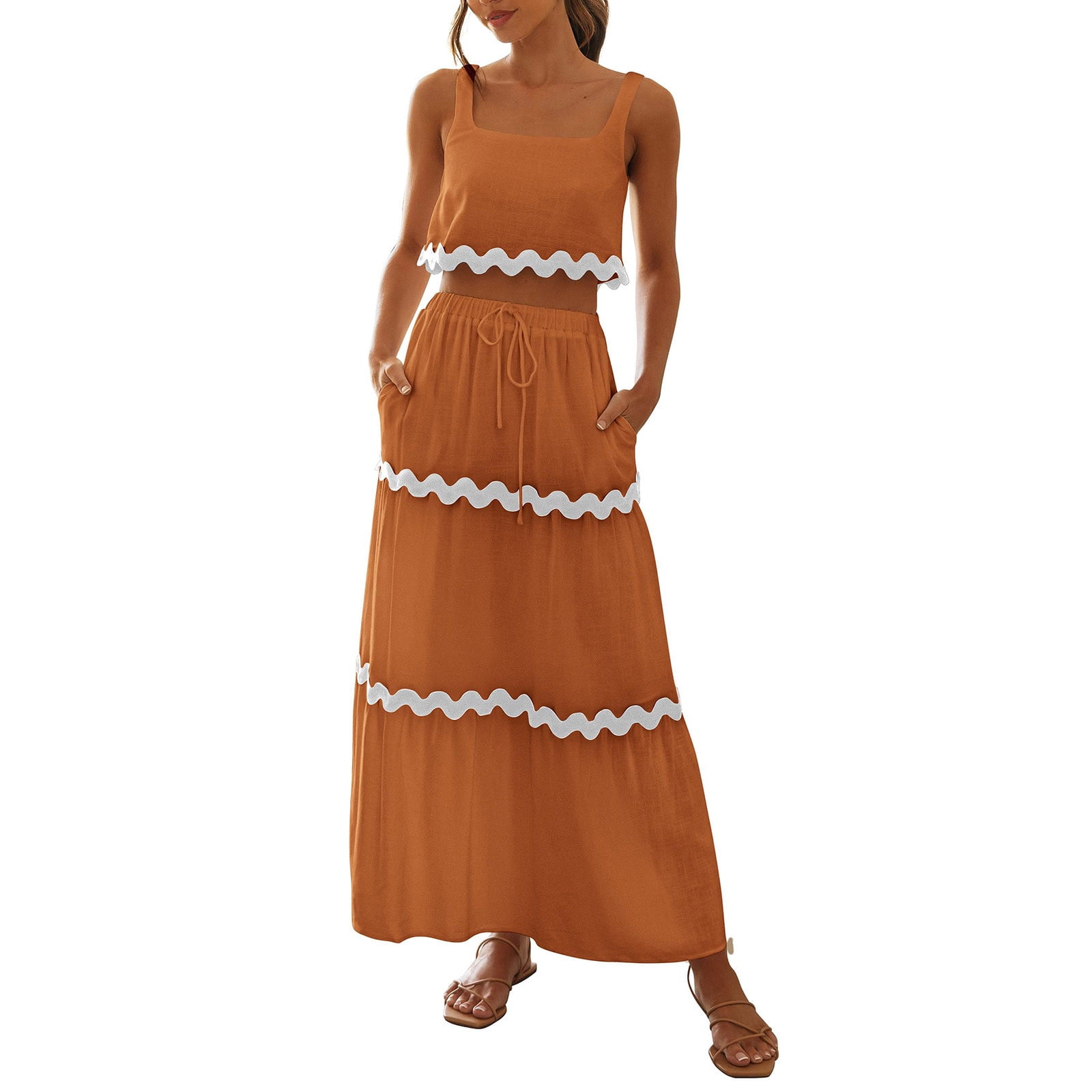 HYFVE Sleeveless Top and Maxi Skirt Set main image 1