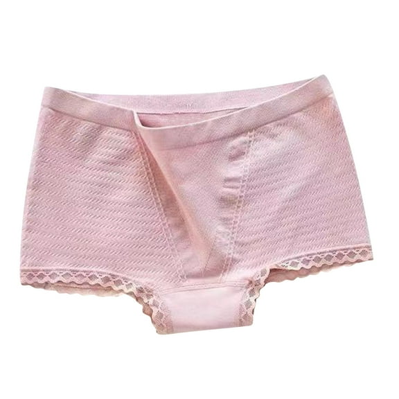 BLVB Womens Cotton Briefs Ladies High Waisted Lace Stretch Underwear Breathable Comfortable No Show Panties