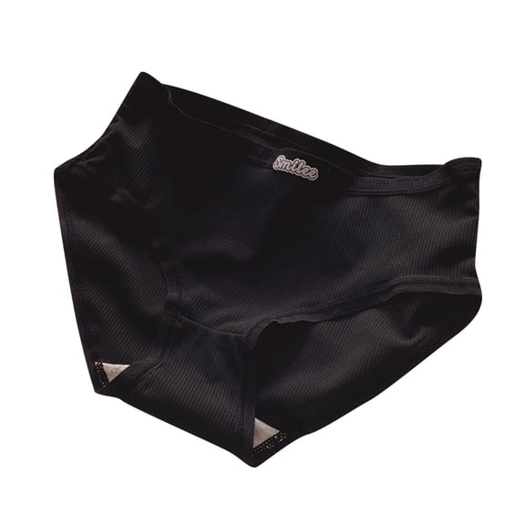 BLVB Womens Cotton Underwear Ladies Girls Mid Waisted Stretch Comfortable Breathable No Show Panties