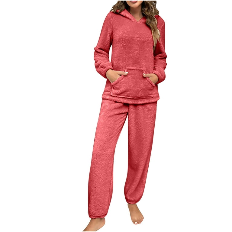 Women' S Fluffy Pajamas Set Night Gown