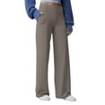 thumbnail image 1 of BLVB Womens High Waist Ribbed Wide Leg Lounge Pants with Pockets Casual Comfy Loose Soft Knit Pajama Pants, 1 of 7