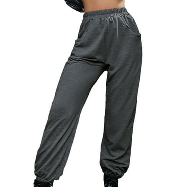 BLVB Womens High Waisted Baggy Sweatpants 2025 Fall Jogger Pants Trendy Workout Lounge Trousers with Pockets