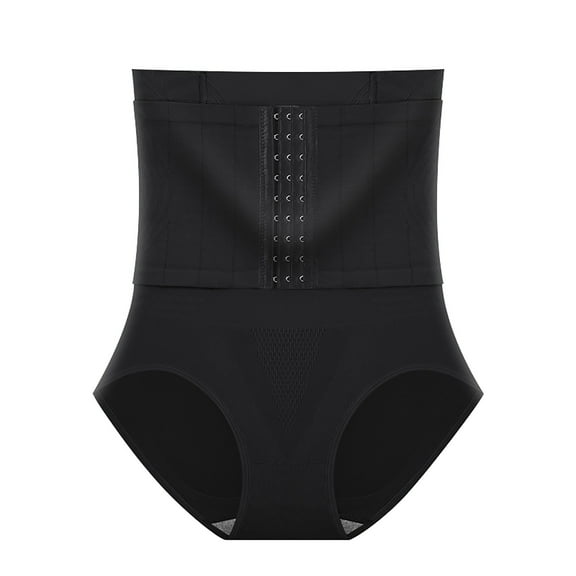 BLVB Womens High Waisted Shapewear Panties Seamless Adjustable Waist Butt Lifting Body Shaper Underwear Girdle Panty