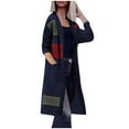 thumbnail image 1 of BLVB Womens Long Cardigan Sweaters Open Front Long Sleeve Knit Outerwear Fall Winter Coats with Pockets, 1 of 6