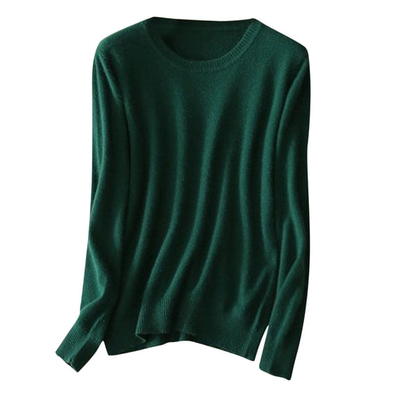 BLVB Womens Long Sleeve Crewneck T-Shirt Casual Basic Tops Lightweight Stretch Base Layer Tee Shirts Blouses