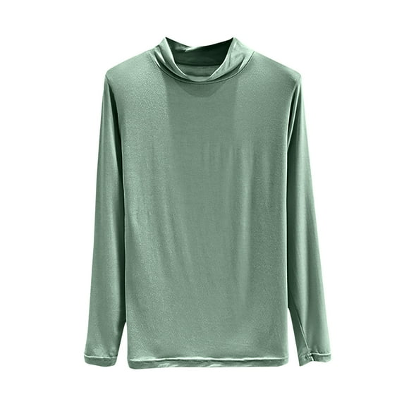 BLVB Womens Long Sleeve Shirts Mock Neck Fall Fashion Slim Winter Thermal Underwear Tops Base Layer Shirts