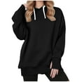 thumbnail image 1 of BLVB Womens Oversized Hoodies with Thumb Hole Drawstring Pullover Sweatshirts Clothes Fall Fashion Outfits, 1 of 7
