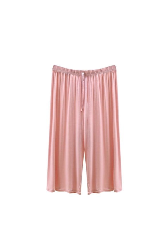 Womens Pajama Pants Capri Sleep Lounge Pants Drawstring Soft Comfy Modal Pj Bottoms Sleepwear