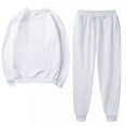 thumbnail image 1 of BLVB Womens Pajama Sets Casual Crewneck Long Sleeve Tops and Capri Pants 2 Piece Lounge Outfits Sleepwear Pjs, 1 of 4