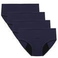 thumbnail image 1 of BLVB Womens Plus Size Period Panties Menstrual Leak Proof Underwear Comfy Full Coverage Briefs 4 Pack, 1 of 7
