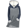 thumbnail image 1 of BLVB Womens Sherpa Fleece Lined Hoodies Sweatshirts Long Sleeve Color Block Warm Pullover Casual Cozy Hooded Shirts Tops, 1 of 3