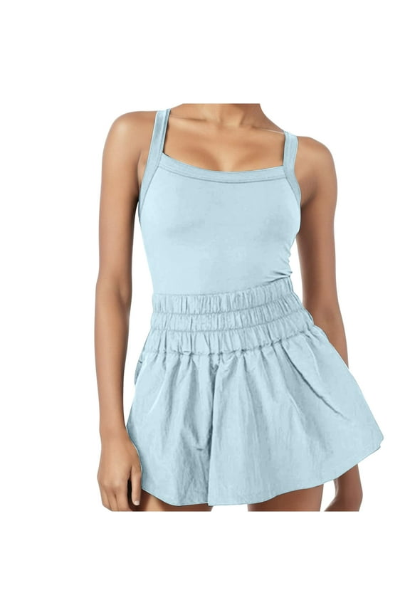 Womens Sleeveless Wide Leg Workout Romper Jumpsuit Crisscross Backless Activewear Gym Yoga Fashion Clothes