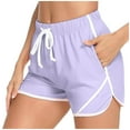 thumbnail image 1 of BLVB Womens Sweat Shorts Comfy Casual Lounge Drawstring Elastic Waist Summer Athletic Shorts with Pocket, 1 of 7