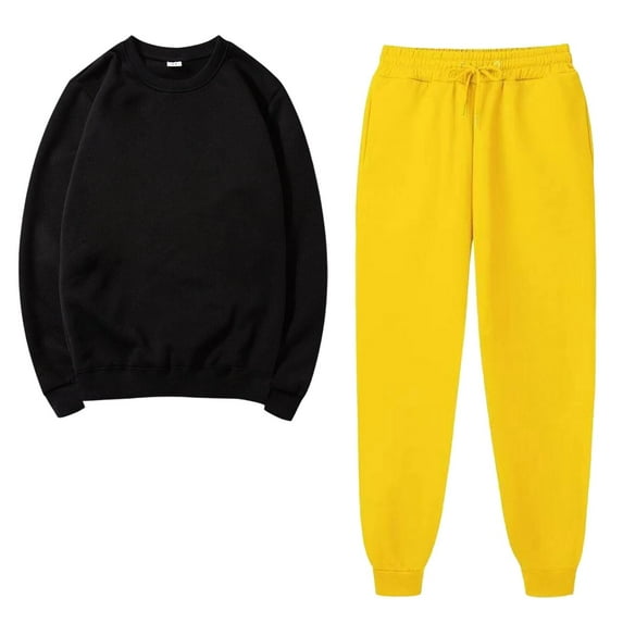 BLVB Womens Sweatsuits 2 Piece Set Fall Winter Trendy Crewneck Pullover Sweatpants Tracksuits Jogger Outfits Lounge Sets