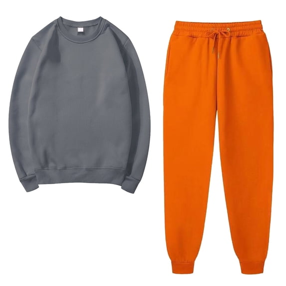 BLVB Womens Sweatsuits 2 Piece Set Fall Winter Trendy Crewneck Pullover Sweatpants Tracksuits Jogger Outfits Lounge Sets