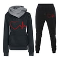 thumbnail image 1 of BLVB Womens Sweatsuits 2 Piece Set Fashion Pullover Hoodies and Sweatpants Tracksuits Jogger Set Lounge Matching Set, 1 of 2