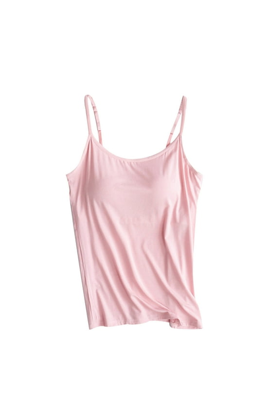 Womens Tank Tops with Built in Bras Sleeveless Comfy Racerback Yoga Workout Sports Tops Activewear for Women