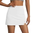 thumbnail image 1 of BLVB Womens Tennis Skirt High Waisted Mini Skirts Side Slit Athletic Golf Skorts for Workout with Built-In Shorts, 1 of 7