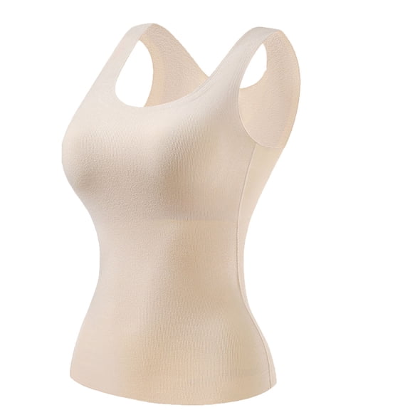 BLVB Womens Thermal Tank Tops Cami Underwear Tops Soft Stretchy Sleeveless Undershirt Warm Base Layer Vest