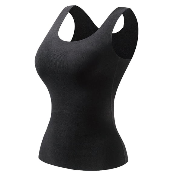 BLVB Womens Thermal Tank Tops Cami Underwear Tops Soft Stretchy Sleeveless Undershirt Warm Base Layer Vest