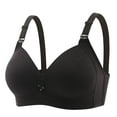 thumbnail image 1 of BLVB Womens Wireless Bras with Support and Lift Plus Size Lift Push up Bras Full Coverage Comfort Wirefree Bralettes Black, 1 of 4