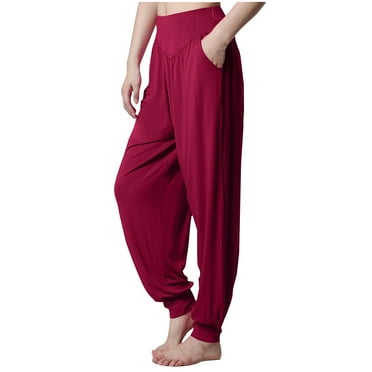 BLVB Womens Yoga Sweatpants Loose Workout Taper Joggers Casual Comfy Lounge Pajama Pants Trousers with Pockets