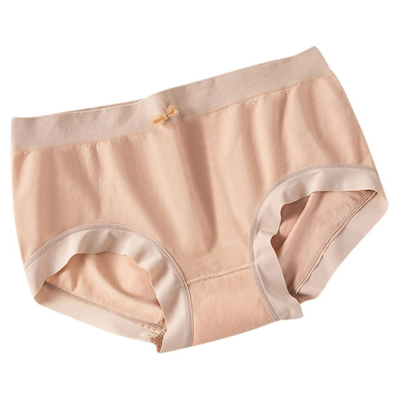 BLVB Womens seamless Underwear Ladies Girls Cute Mid Waisted Stretch Comfortable Breathable No Show Panties