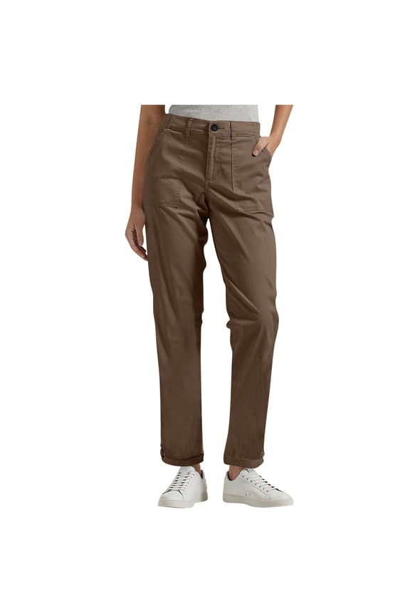Work Pants Women Dressy Casual Plus Size Cargo Khakis High Waist Straight Leg Twill Chino Slacks Fall Fashion