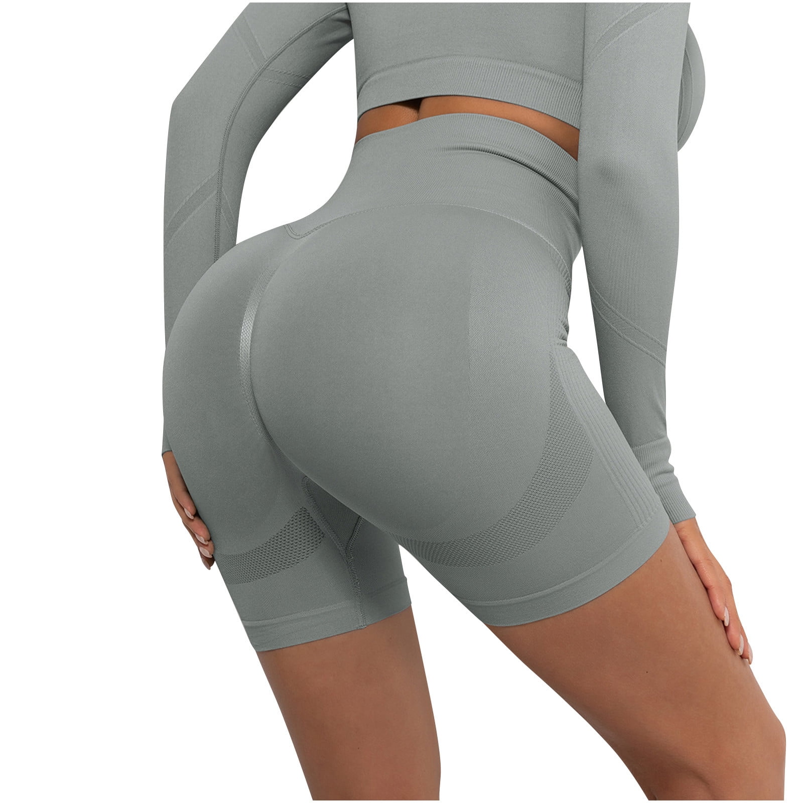 Aoxjox Lexi Lined Workout Biker Shorts For Woen Tuy Control High Waisted Exercise Athletic - View #10