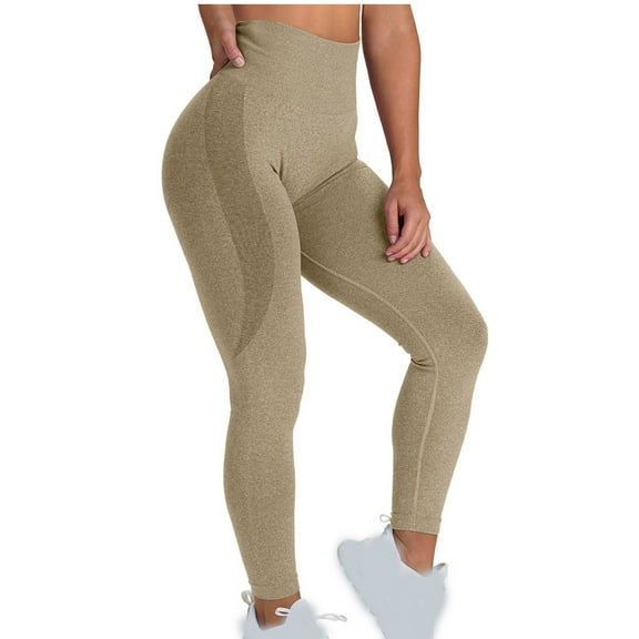 BLVB Workout Leggings for Women High Waisted Scrunch Butt Lifting Booty Tights Seamless Yoga Fitness Gym Pants