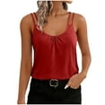 thumbnail image 1 of BLVB Yoga Tops for Women Sleeveless Racerback Tank Tops Lightweight Double Spaghetti Strap Athletic Workout Camisole Shirts, 1 of 7