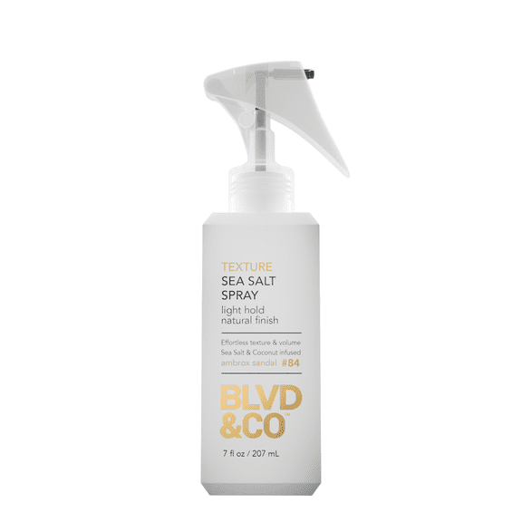 BLVD & CO Men's Sea Salt Texture Spray, Volumizing, Beachy Waves, Ambrox Sandal, 7 fl oz
