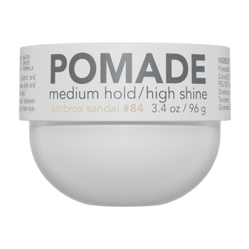 BLVD & CO Men's Pomade, Medium Hold High Shine, Classic Styling Hair Pomade with Coconut Oil, Ambrox Sandal Scent, 3.4 oz Jar