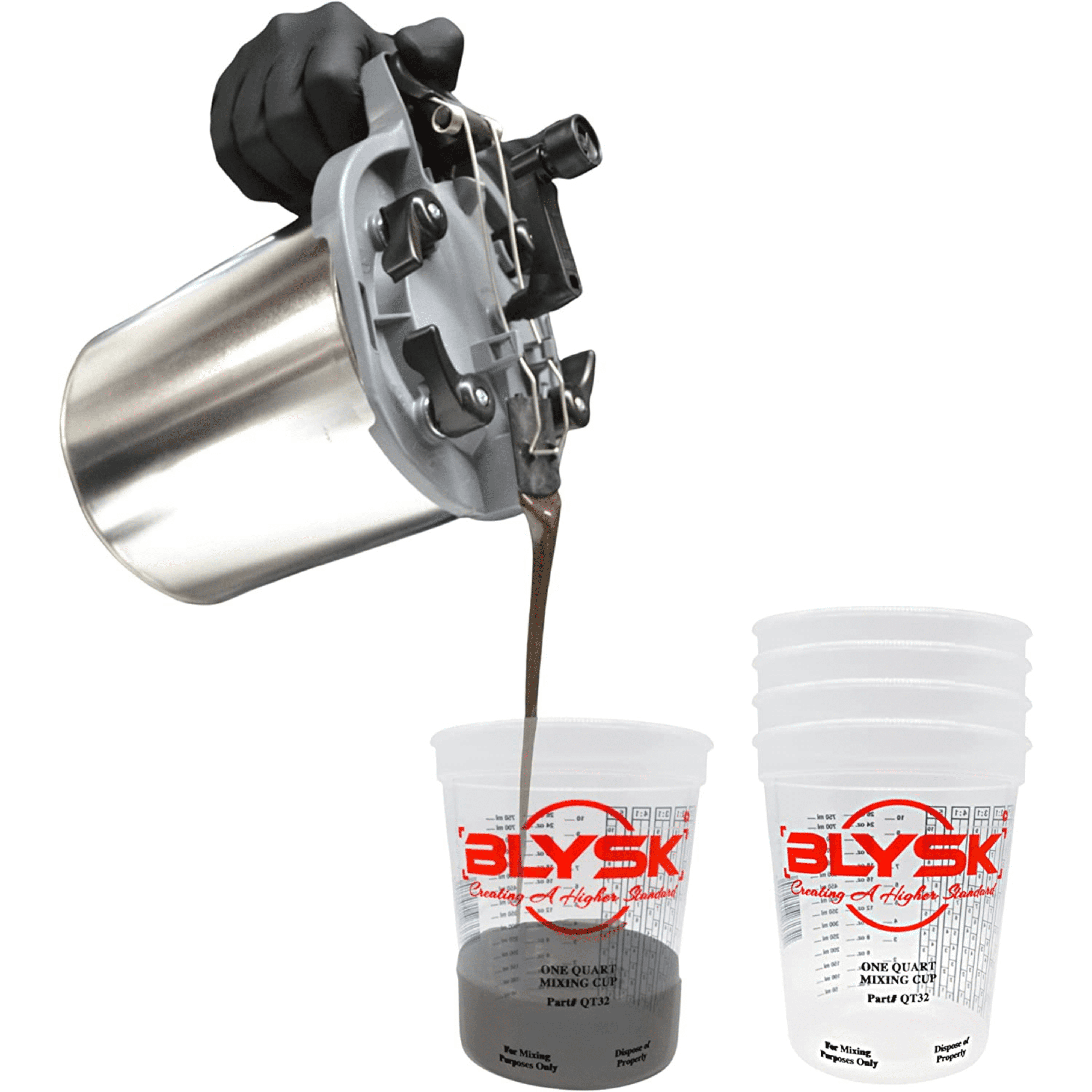 BLYSK Mixing Mate Paint Lid KIT Stir, Store, and Pour. Mess-Free Mixin