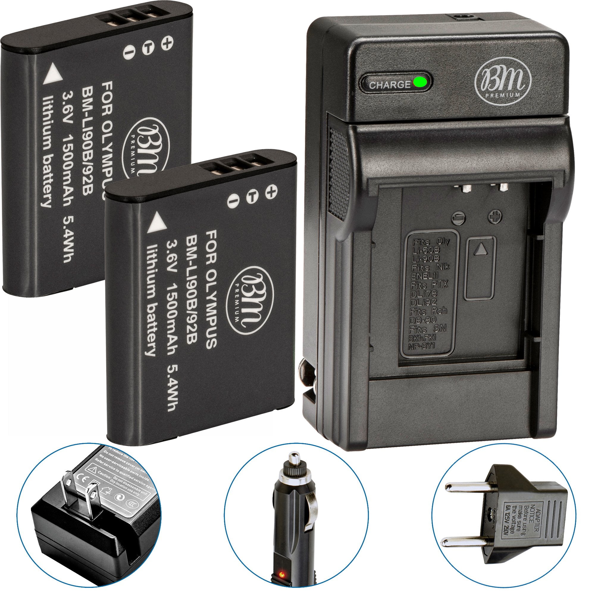 Amazon.com : Battery for Olympus LI-90B, LI-92B and Ricoh DB