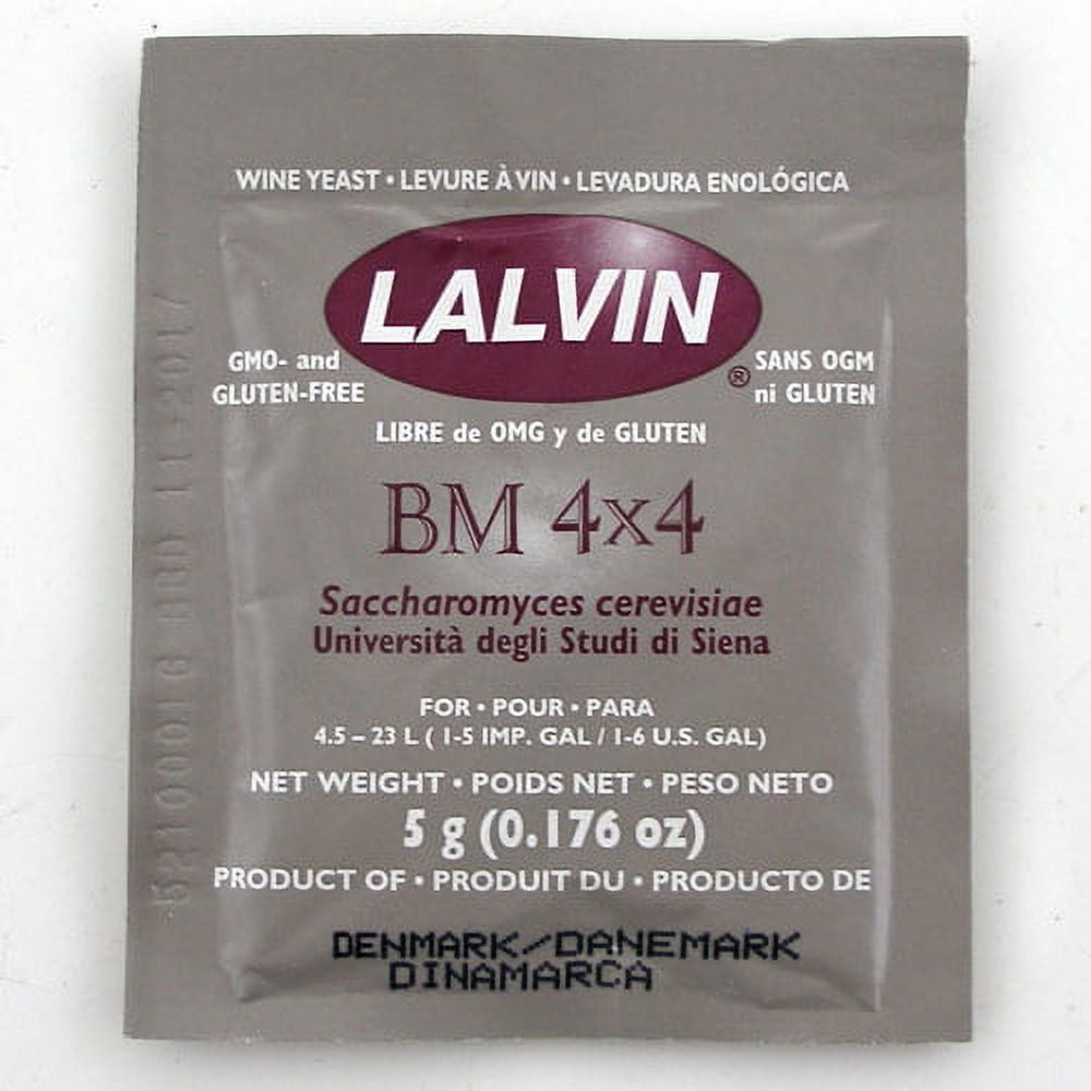 BM 4x4 Lalvin Active FreezeDried Wine Yeast