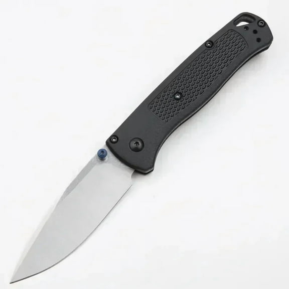 BM 535 Mini Bugout EDC Munual Folding Pocket Knife Survival Tactical Knife for Men Outdoor Hunting Hand EDC Knives Utility Tools (black-white)