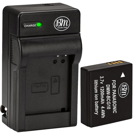 BM DMW-BCG10 Battery and Charger for Panasonic Lumix DMC-SZ8 TZ25 TZ30 TZ35 ZR1 ZR3 ZS1 ZS3 ZS5 ZS6 ZS7 ZS8 ZS9 ZS10 ZS15 ZS19 ZS20 ZS25 ZX3 Cameras