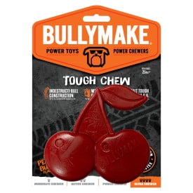 Bullymake Nylon Red Cherries Dog Toy with Peanut Butter Flavor