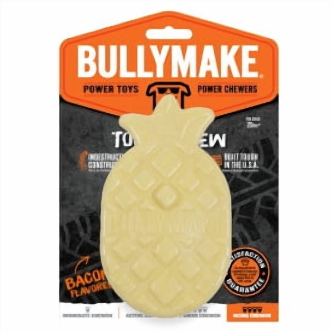 Bullymake Nylon Yellow Pineapple Bacon Flavor Dog Toy