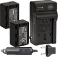 thumbnail image 1 of BM Premium 2 Pack VW-VBK180 Batteries and Charger for Panasonic HC-V10 HC-V100 HC-V500 HC-V600M HC-V700 HDC-HS40 HS40K HS60 HS60K HS80 HS80K Camcorder, 1 of 7