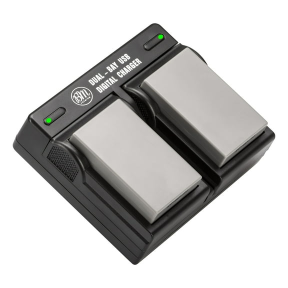 BM Premium 2 Pack of EN-EL9, EN-EL9A Batteries and USB Dual Battery Charger for Nikon D5000, D3000, D60, D40x & D40 Digital SLR Camera