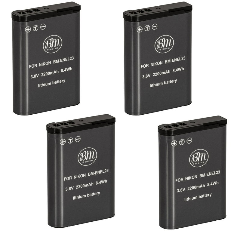 BM Premium Pack of Rechargeable EN-EL23 Batteries for Nikon