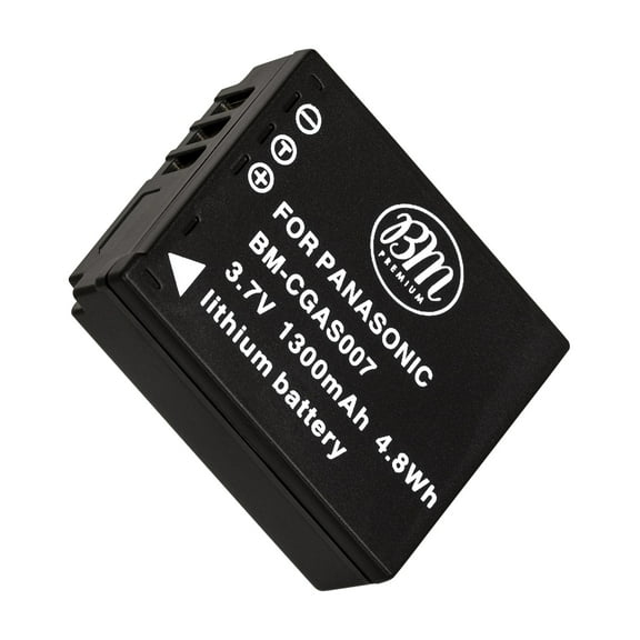 BM Premium CGA-S007 Battery for Panasonic Lumix DMC-TZ1 DMC-TZ2 DMC-TZ3 DMC-TZ4 DMC-TZ5 DMC-TZ11 DMC-TZ15 DMC-TZ50 Digital Cameras