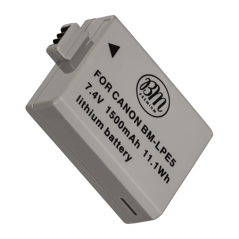 BM Premium LP-E5 Battery, 1500mAh Rechargeable for Canon Rebel XS