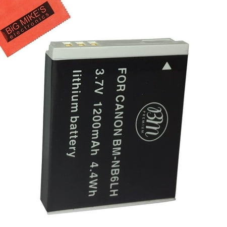 BM Premium NB6L, NB-6LH Battery for Canon PowerShot S120, SX170 IS, SX260 HS, SX280 HS, SX500 IS, SX510 HS, SX520 HS, SX530 HS, SX540 HS, SX600 HS, SX610 HS, SX700 HS, SX710 HS, ELPH 500 HS, D20, D30