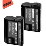 BM Premium Pack Of 2 EN-EL15 Batteries for Nikon 1 V1, D600, D610, D750, D800, D810, D7000, D7100 Digital SLR Camera + More!!