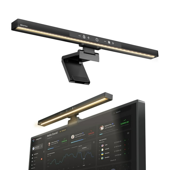 BM-RS1 PRO Round Monitor Light Bar with Remote